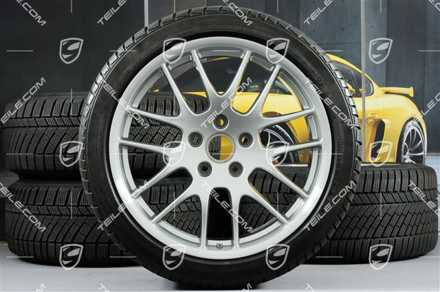 20" RS Spyder Winterräder Satz, Felgen 9,5J x 20 ET65 + 10,5J x 20 ET65 + NEUE Winterreifen Continental 255/40 R20 + 285/35 R20, mit RDK Sensoren