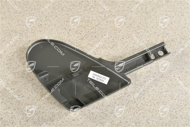 Seat Trim Panel Seat Hinge Cover, Black-Grey, L