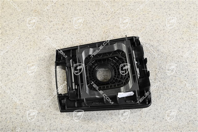 Osłona dźwigni zmiany biegów PDK, Czarna / Galvano silver