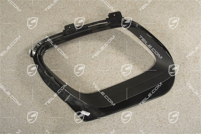 Sport Design / GTS, Rear bumper cover trim exhaust pipe, Black matte, L