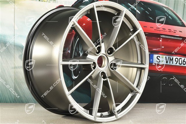 21-inch wheel rim Carrera S, 11,5J x 21 ET67, platinum satin matt