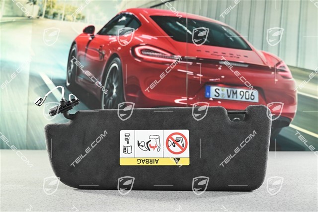 Sonnenblende, Alcantara Schwarz, R