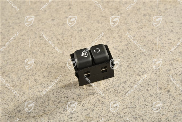 Przycisk obiegu zamkniętego i nawiewu na szybę czołową