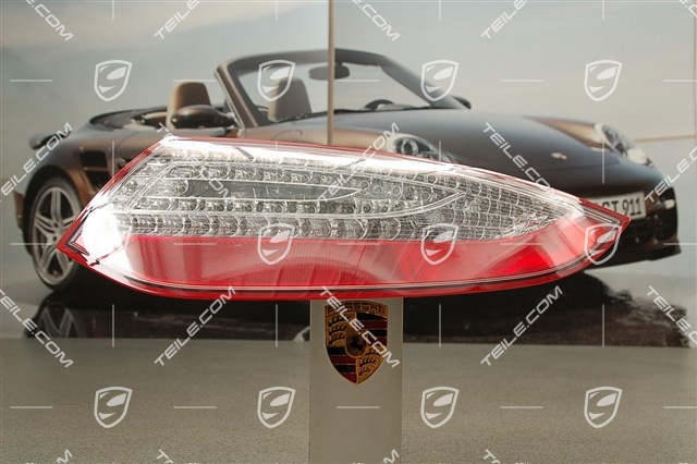 Lampa tylna, przezroczysta, LED, Facelift 08-, R