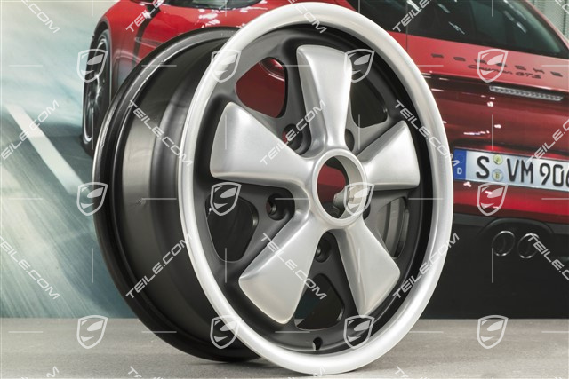 14-inch Fuchs alloy wheel rim, 5,5J x 14, prod. year 1969, restored