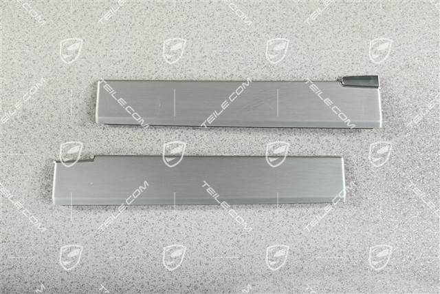 Zierleisten / Zierblenden Mittlere Ablage, gebürstetes Aluminium