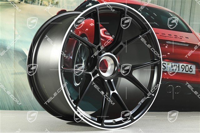 21" Felga GT3, 12J x 21 ET45, czarny satynowy półmat + biały rant