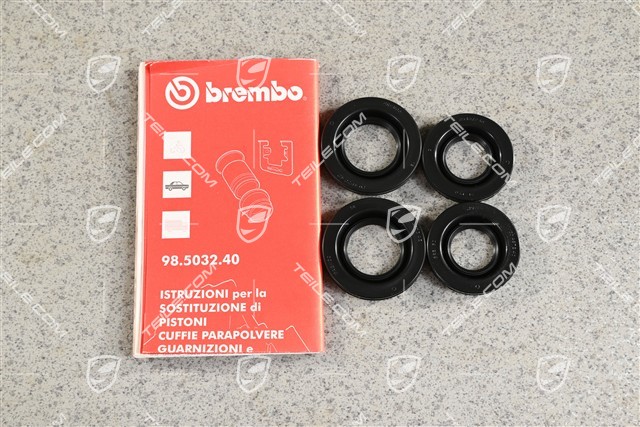 Rear Red Fixed caliper Repair kit, rubber protection caps 28/30MM