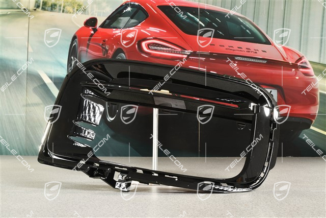 Boczna kratka zderzaka przedniego, czarna wysoki połysk, Sport Design, L