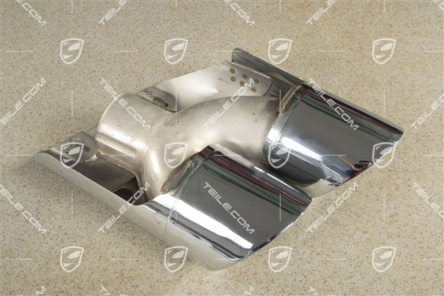 Tail pipe, polished, L