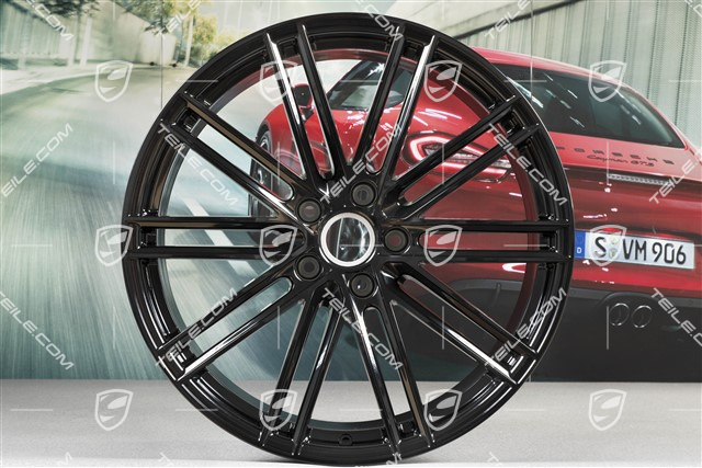 22" Felgensatz Turbo IV, 10J x 22 ET48 + 11,5J x 22 ET61, schwarz hochglanz