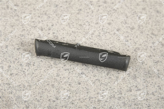 Dashboard trim, Leather, Black, Drivers side, R