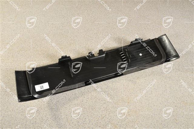 Cover trim, Front bumper center, Black matte