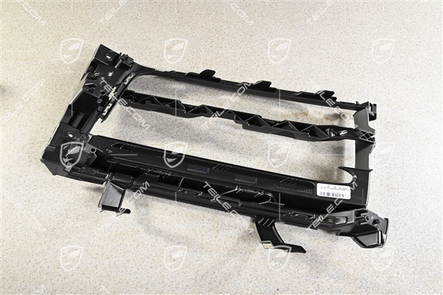 Front bumper, side ventilation grille, Black matte, L