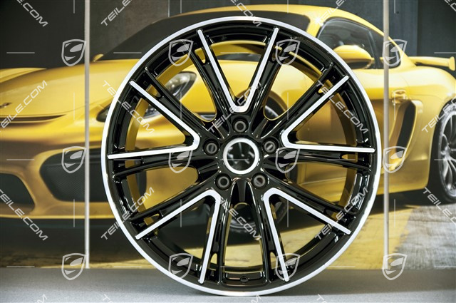 21" Felga Panamera Exclusiv, 11,5J x 21 ET69, czarny wysoki połysk