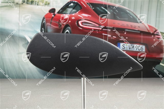 Centre console cover, Lateral, Leather, Metropole blue, L