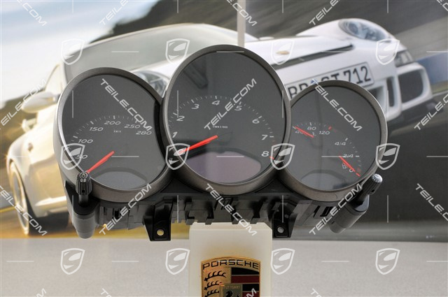 Licznik zintegrowany, kompletny, Vulkangrau, 5-biegów/6-biegów, skrzynia manualna