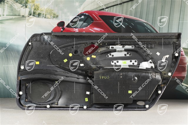 Türverkleidung, Leder, mit Airbagblende, Klangpaket, Metropolblau, L