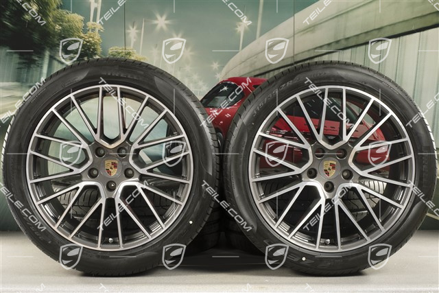 21" Cayenne RS Spyder Sommerräder Satz, Felgen 9,5J x 21 ET46 + 11,0J x 21 ET49 + Pirelli P Zero Sommerreifen 285/40 R21 + 315/35 R21
