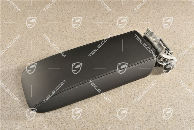 Armlehne/ Mittelkonsole, Deckel / Blende, Leder, Schwarz