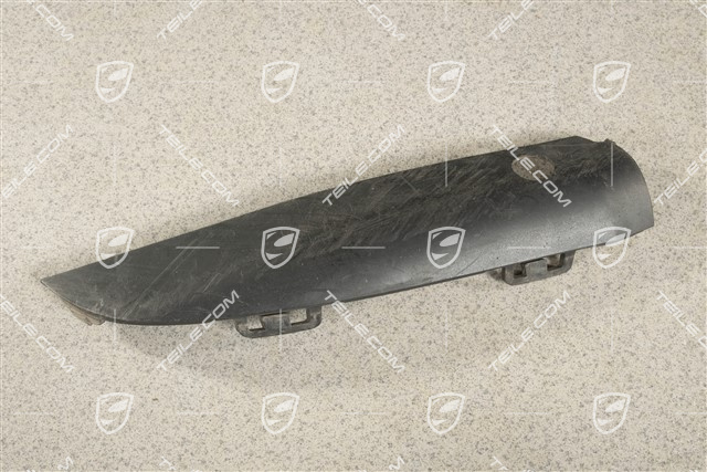 Osłona narożnika przedniego zderzaka, Czarna satyna, R