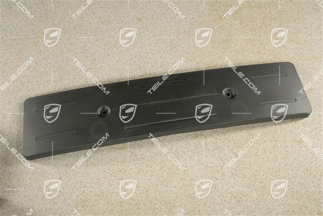 Front bumper number / Licence plate support, Black matte, GT3