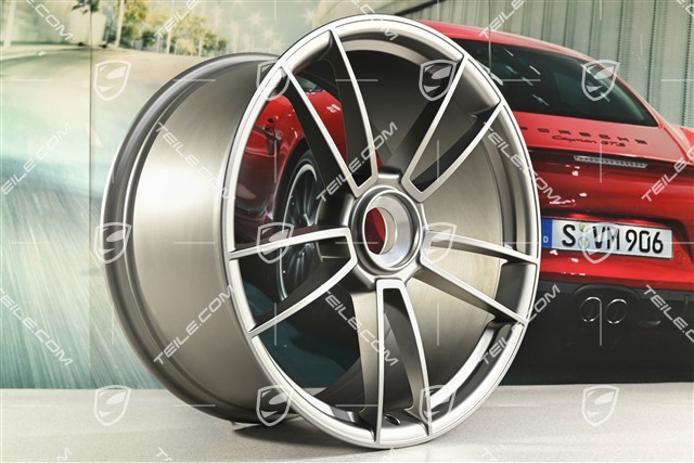 21" Felga Turbo S, 11J x 21 ET66, Platinum satynowy półmat
