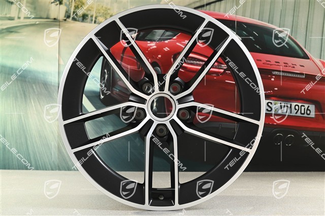 20" Carrera Exclusive Design Felge, 8,5J x 20 ET50, Schwarz Seidenmatt