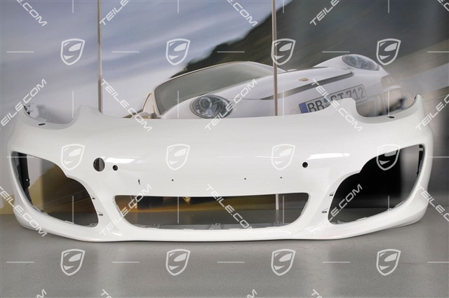Front bumper, with headlight washer system and PDC sensor holes Front bumper, with headlight washer system and PDC sensor holes