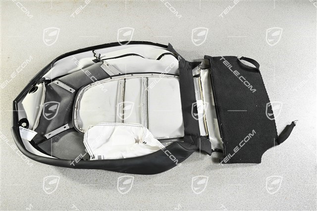 Lehnenbezug, Leder, Basis Sitz, Schwarz, L