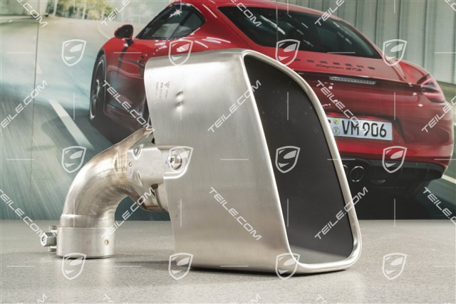 Exhaust system tail pipe, standard tailpipe, 3.0L V6, L