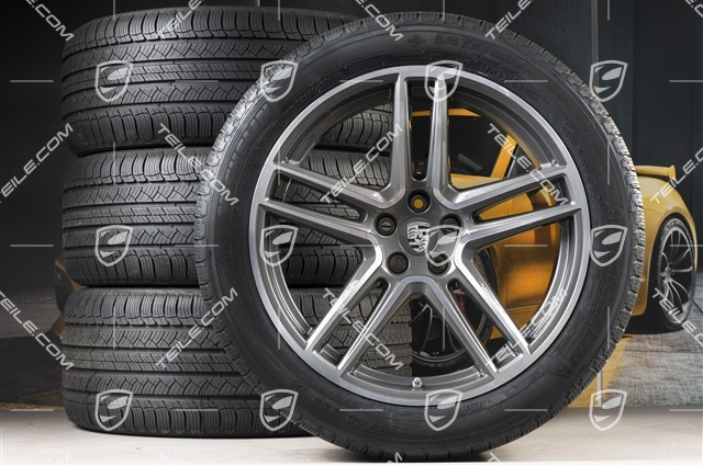 20-inch "Macan Turbo" all-season-wheels set, rims 9J x 20 ET26 + 10J x 20 ET19, all-season-tyres 265/45 R 20 + 295/40 R 20, with TPMS