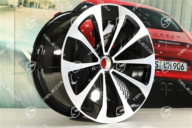 22-inch "Macan Style" wheel rim, 11J x 22 ET47, black high gloss