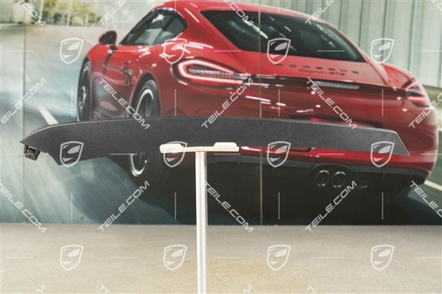 Front bumper disc / trim, Satin black, lower, R