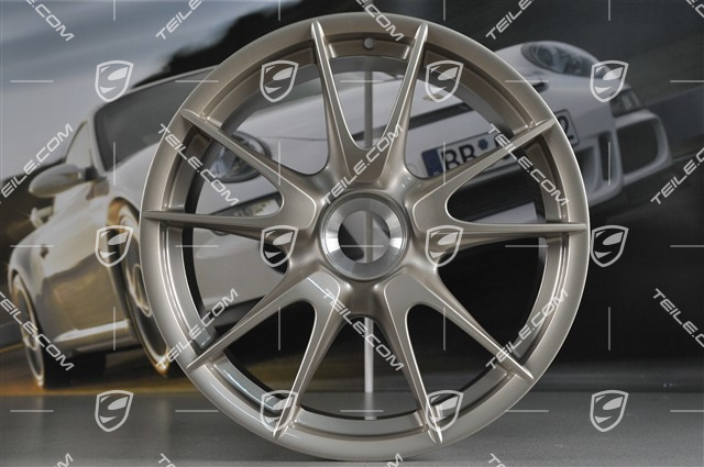 19-inch GT2 RS / GT3 RS wheel, central locking, 9J x 19 ET47, white gold metallic