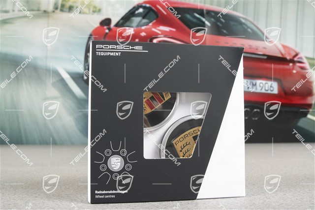 Radzierdeckel Satz (4 Stück), schwarz mat