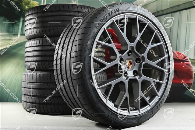 20+21" RS Spyder Sommerräder Satz, Felgen 8,5J x 20 ET50 + 11,5J x 21 ET79 + NEUE Goodyear Sommerreifen 245/35 R20 + 315/30 R21