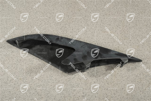 Front bumper disc / trim, Upper, Black, R