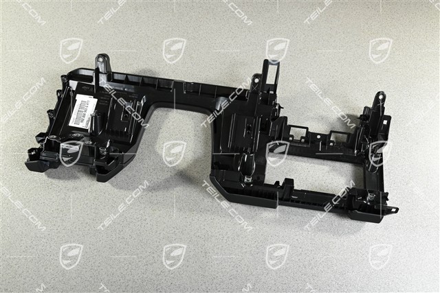 Dashboard trim lower part, Leather Black, LHD, L