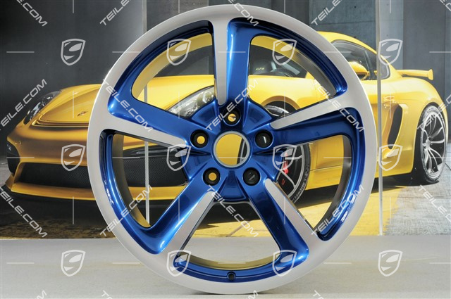 20" Komplet felg SportTechno, 8.5J x 20 ET57 + 10J x 20 x ET50, Sapphire Blue Metallic
