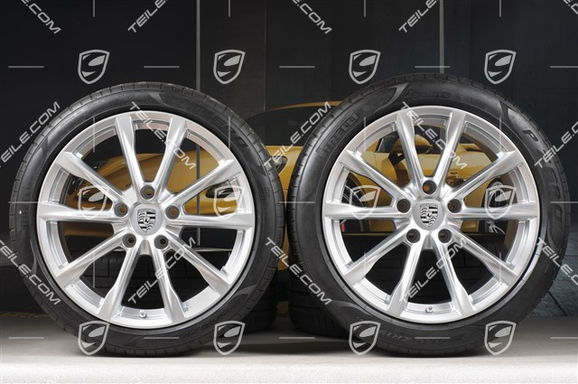 19" komplet kół letnich Boxster S, felgi 8J x 19 ET57 + 10J x 19 ET45, opony letnie Pirelli P Zero 235/40 R19 + 265/40 R19