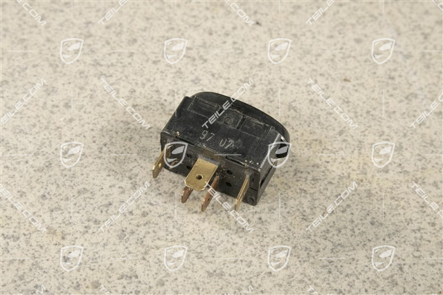 Switch / button, seat heating, gloss black, R