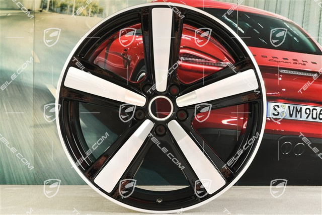 22" Felga Cayenne Exclusive Design Sport, 11,5J x 22 ET61, czarny wysoki połysk