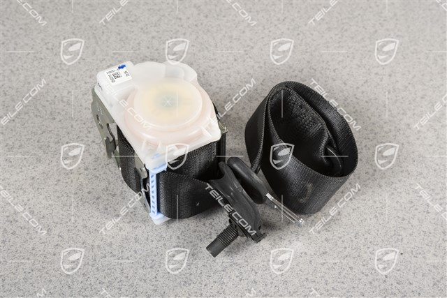 Seat belt, rear, Black, USA version, L=R