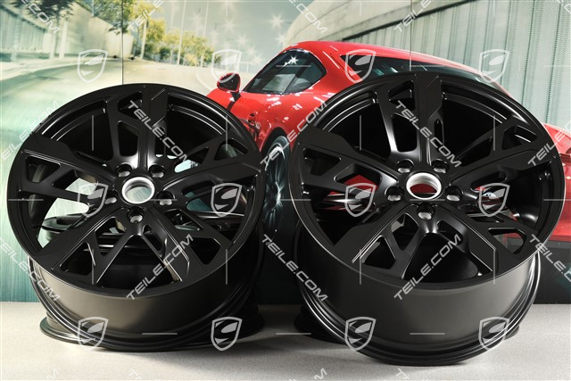 21" Komplet felg Cross Turismo Design, 9,5J x 21 ET60 + 11,5J x 21 ET66, czarny satynowy mat