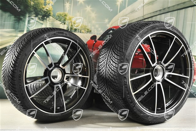 20/21-inch Turbo S winter wheel set, central lock wheel rims 8,5J x 20 ET40 + 11J x 21 ET66 + NEW Michelin winter tyres 245/35 R20 + 305/30 R21