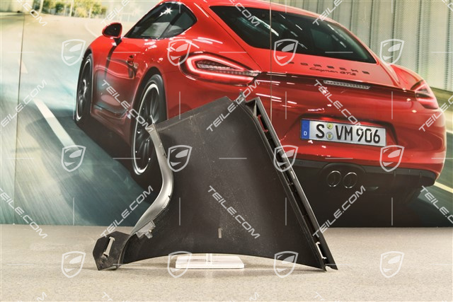 Air guide / duct, black matte, Sport Design Package, L