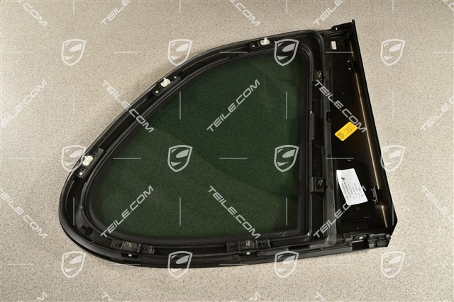 Seitenscheibe, Stark getönt, Zierleiste Schwarz, L