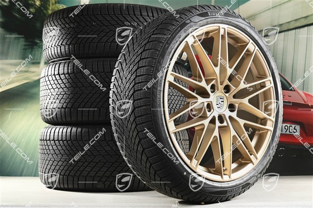 22-inch RS Spyder Design winter wheel set, rims 9J x 22 ET29 + 11J x 22 ET47 + Pirelli winter tyres 255/40 R22 + 295/35 R22, neodyme