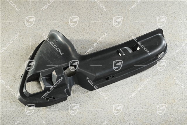 Prowadnica powietrza / 4,8L Biturbo, czarna satyna, L